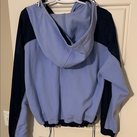 Athleta Two-Tone Blue Pullover Hoodie - Picture 2 of 2